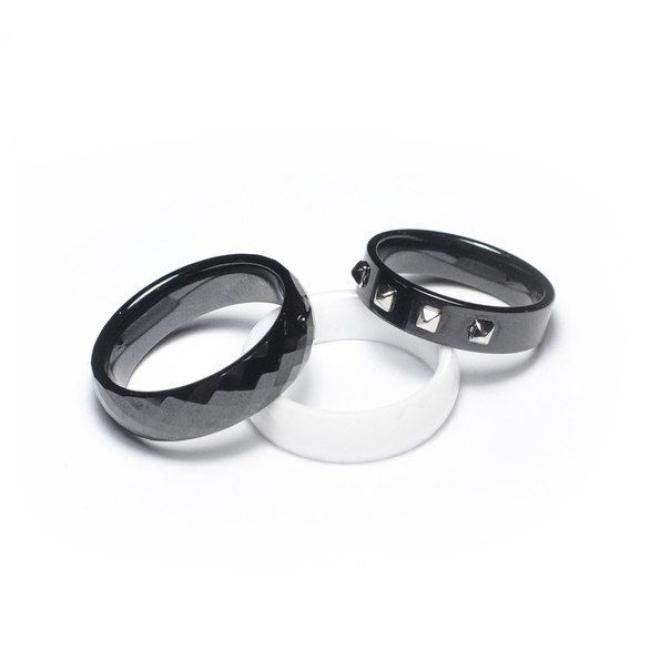 Черное керамическое кольцо с гранями, арт 000728 – купить за 2090 руб винтернет-магазине Фрик-Бутик